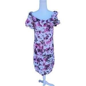 Jean Paul Gaultier for Target Shirt Ruffle Dress With Pocket Floral Size Small